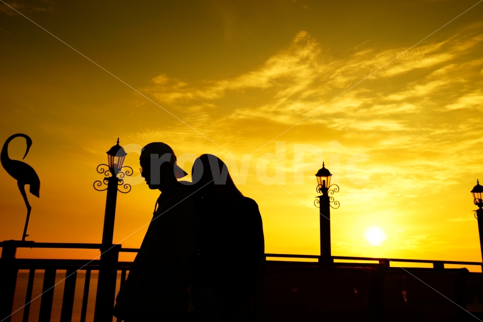 love,sky,couple,red sky,lover,backlight,sensitive,sun,backright,sunset,silhouette,Emotion,snap