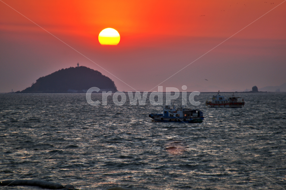석양,일몰,지는해,붉은해,서해,고깃배,궁평항,화성,섬,산업,industry,industrial,어업,fishery,fishing industry