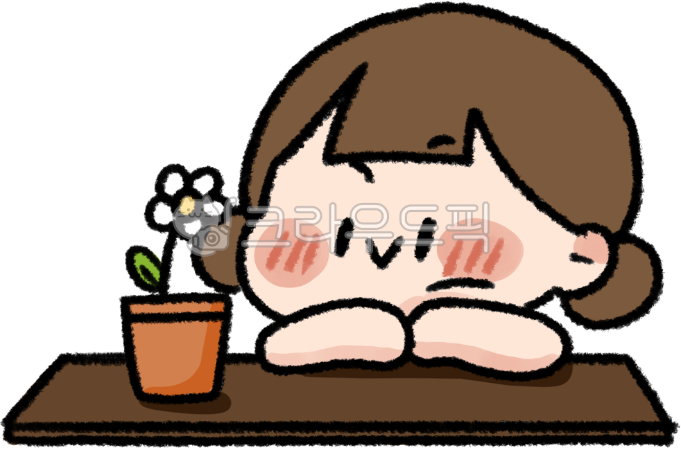 어린이일러스트,화분,식집사,꽃화분,식물을키우는어린이