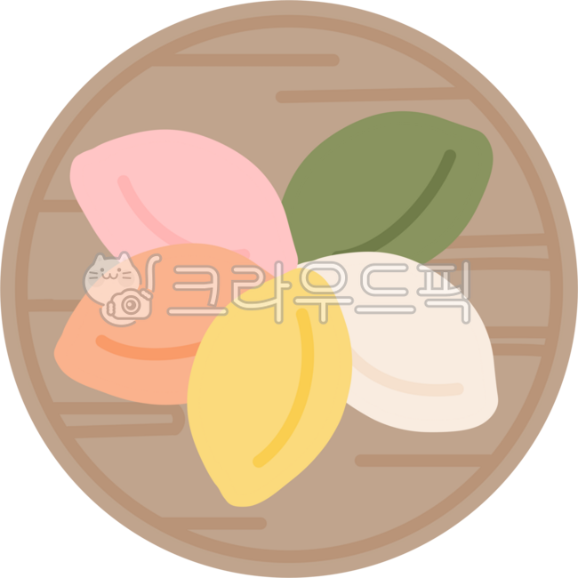 Songpyeon,five-colored songpyeon,traditional rice cake,Korean rice cake,holiday rice cake,Chuseok food,Seollal food,traditional snack,traditional dessert,Korean dessert,jeolpyeon,hangwa,traditional cuisine,Korean traditional food,wooden tray
