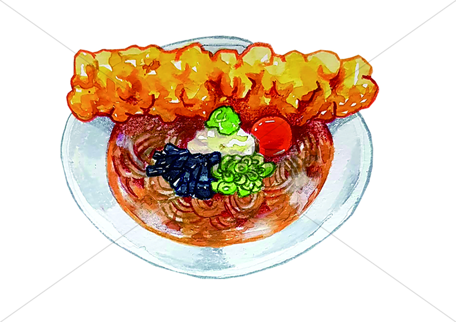 음식,메밀국수,수채화,그림,일러스트,튀김,food,식당,일식,요리,메밀,국수,소바,일식,일본음식,일본요리,Japanese food,Japanese dishes,Japanese meal,Japanese cook,그래픽,일러스트레이션,graphic,illustration