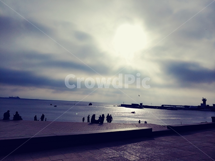 바다,sea,역광,빛,light