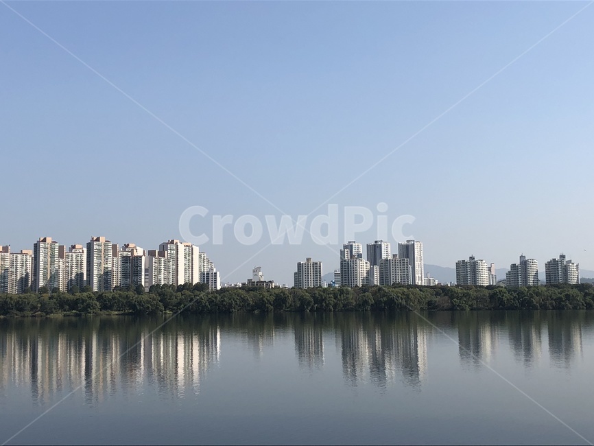 아파트,한강,옥외,고층건물,urban