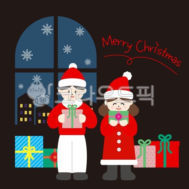 gift,Christmas,woman,Santa clothes,winter,cute,Christmas illustration,house,snow illustration,Santa,children,drawing,Christmas tree,Merry Christmas,christmas,Christmas card,person,snow,illustration,cute illustration,card,holly,child