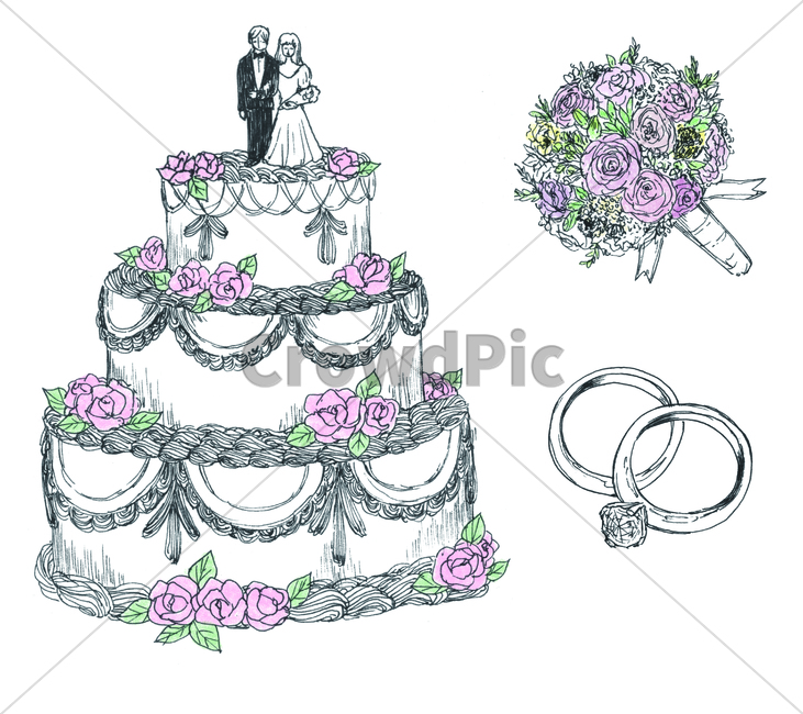 손그림,handdrawing,팬그림,팬라인,pen,penline,penpicture,결혼반지,marriagering,ring,pendrawing,웨딩,부케,bouquet,wedding,웨딩케이크,weddingcake