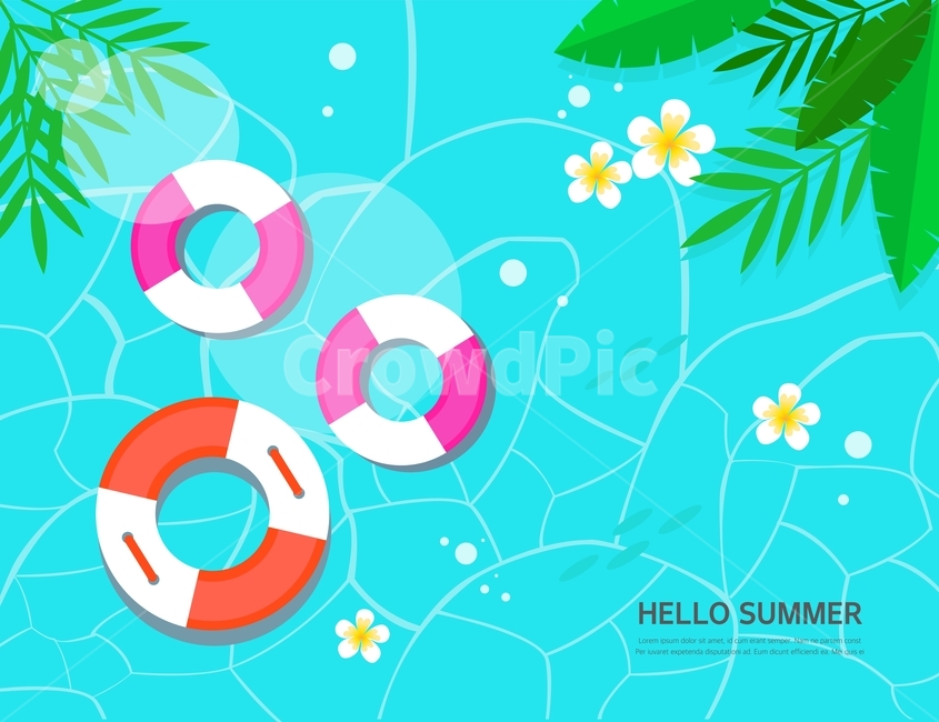 튜브,꽃,해변,여행,휴가,팝업,배너,일러스트,배경,백그라운드,여름,계절,summer,season,여행,휴가,traveling,vacation,trip,그래픽,일러스트레이션,graphic,illustration,art,미술,floral design,플로랄 디자인,pattern,무늬