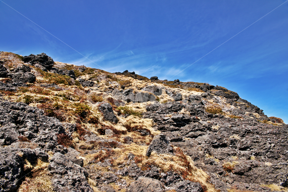 한라산,한라산국립공원,제주도,영산,서귀포시,암석,화산석,푸른하늘