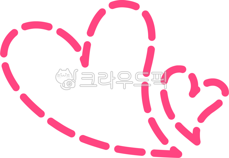 하트, 분홍, 핑크, 하트이미지, 하트일러스트, 사진,이미지,일러스트,캘리그라피 - handgrimi작가