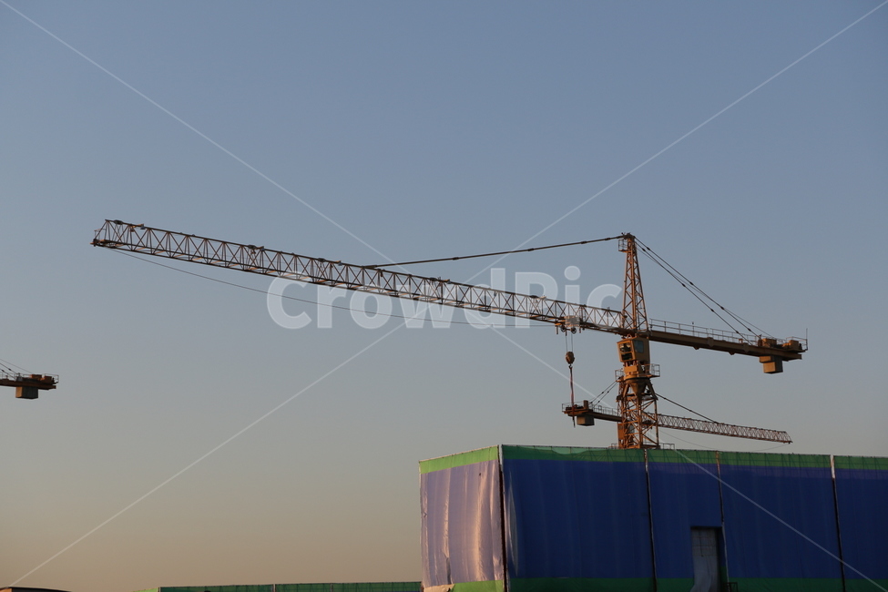 건설,하늘,크레인,노을,건축,배경,공사,현장,산업,industry,industrial,건설업,건축업,construction industry