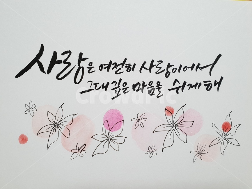 캘리,엽서,text,본문,취미