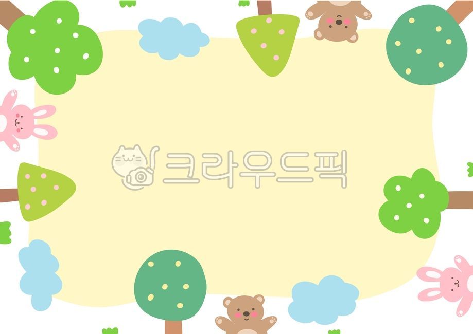 Spring background,pattern,family communication,cute,spring,cloud,Notice,rabbit,tree illustration,bear,notice,announcement,border,Kindergarten banner,arbor day,spring illustration,tree,Day care Center,banner,Dakku,kindergarden,plant illustration,plant,anim