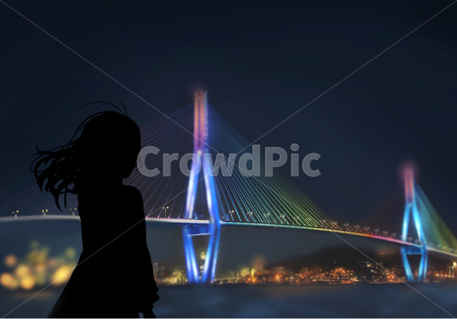사람,human,인간,다리,bridge,건물,야경,부산,바다,야경,밤,풍경,nightscape,night,landscape