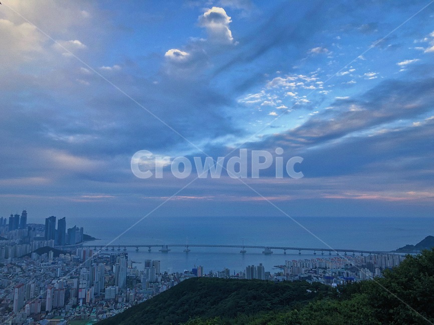 광안리,풍경,흐림,해수욕장,황령산,부산,관광