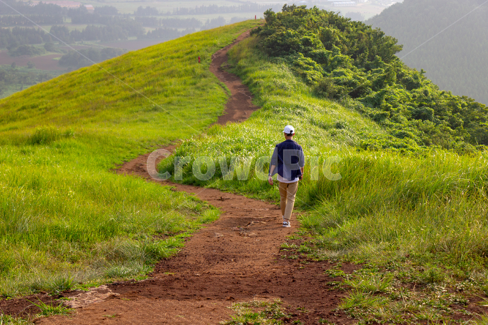 언덕,초원,푸른,hill,grassland,green,자연,풍경,nature,landscape,사람,인물,인간,human,person,남성,남자,man,male,outdoors,옥외,road,도로,gravel,자갈,dirt road,흙길