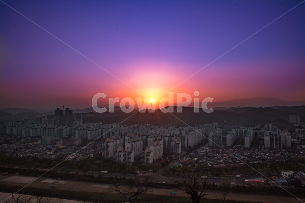 자연,풍경,일몰,노을,석양,하늘,야경,도시,진주