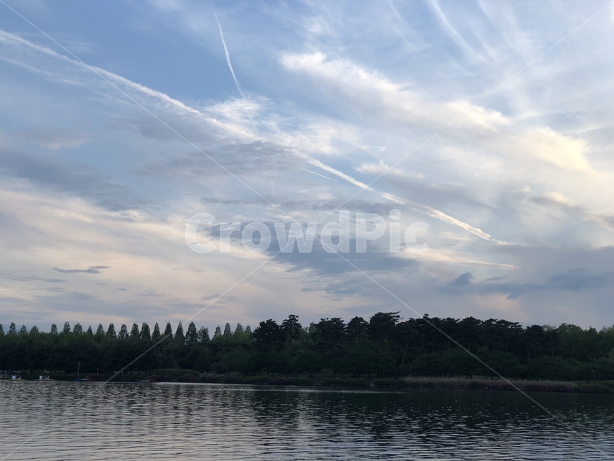 하늘,구름길,구름,풍경,강,자연,풍경,nature,landscape,outdoors,옥외,water,물