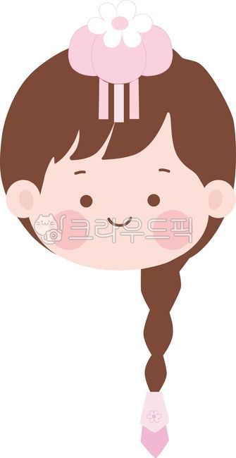 댕기머리,댕기,한복,여아,얼굴,가면,얼굴도안,명절,새해,새해인사,설날,추석