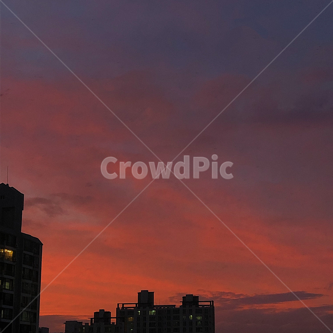 하늘,구름,노을,sky,sunset
