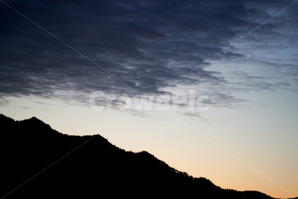 하늘,산,노을,구름,자연,자연,풍경,nature,landscape,실루엣,그림자,silhouette,shadow,outdoors,옥외