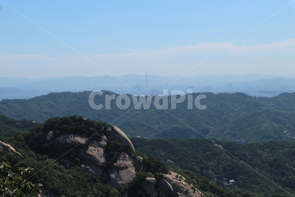 미세먼지,롯데타워,북한산,하늘,정상,전경,맑은날,mountain,sky,view