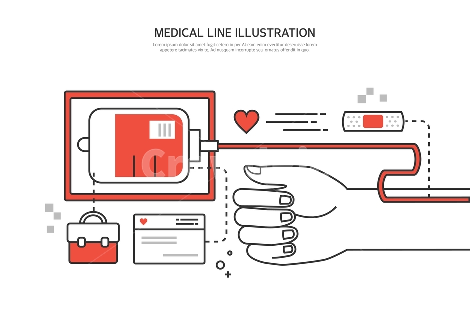 헌혈,헌혈증서,기부,의료,메디컬,라인일러스트,의료,의학,병원,medical,hospital,clinic,그래픽,일러스트레이션,graphic,illustration