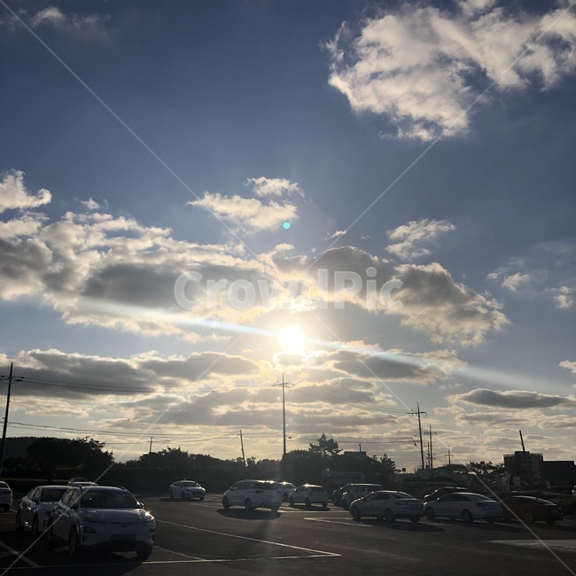 노을,해,하늘,제주도,구름