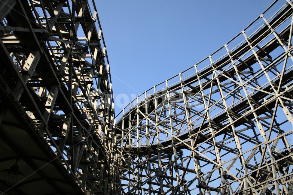 Amusement Park,roller coaster,wood,track,Rides
