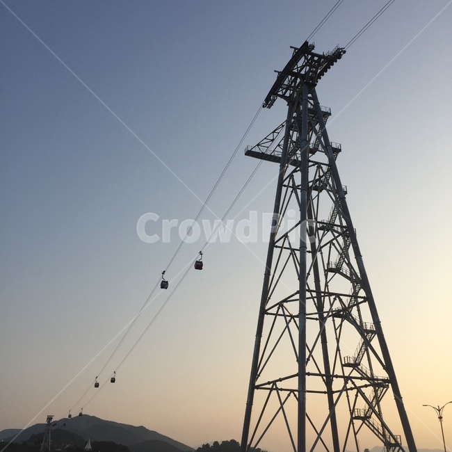 케이블카,노을,풍경,하늘,cablecar,삼천포,감성,색감,분위기,sky,landscape