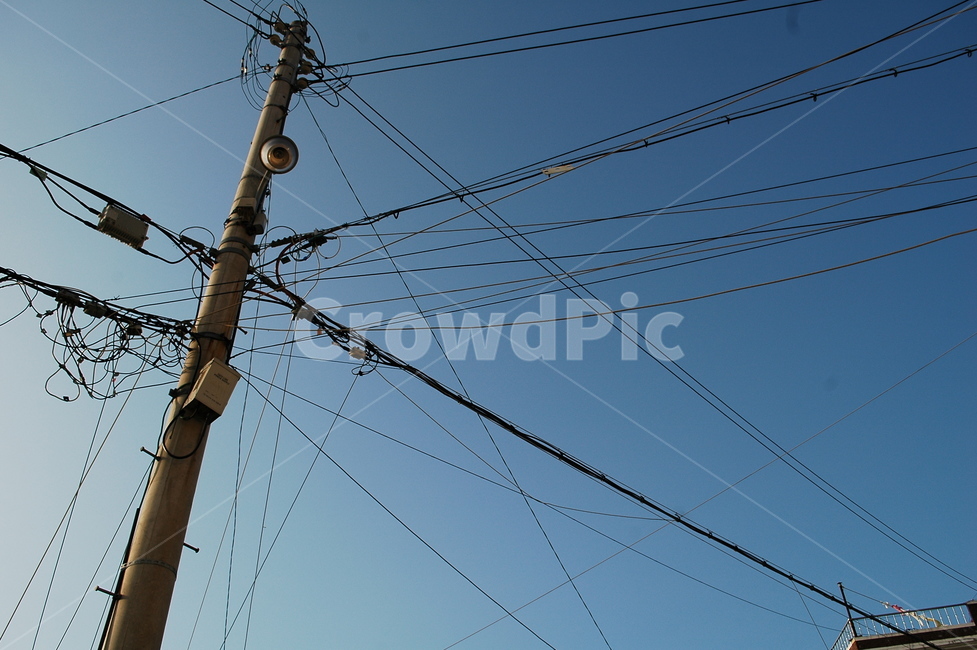 전봇대,전선,전신주,하늘,가로등,산업,industry,industrial,에너지산업,energy industry,utility pole,cable,케이블