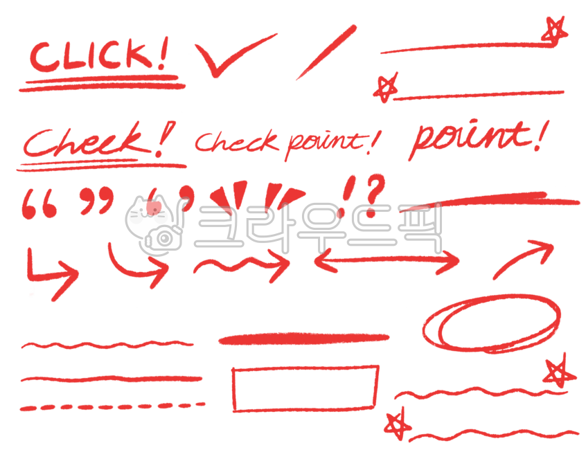 Red pen,colored pencil,colored pencil check,red pen check,grading,red pencil grading,symbol,note,handwriting,ppt,highlight,exclamation mark,triangle,square,circle,underline,arrow,score,arrow illustration,note writing,grading illustrati