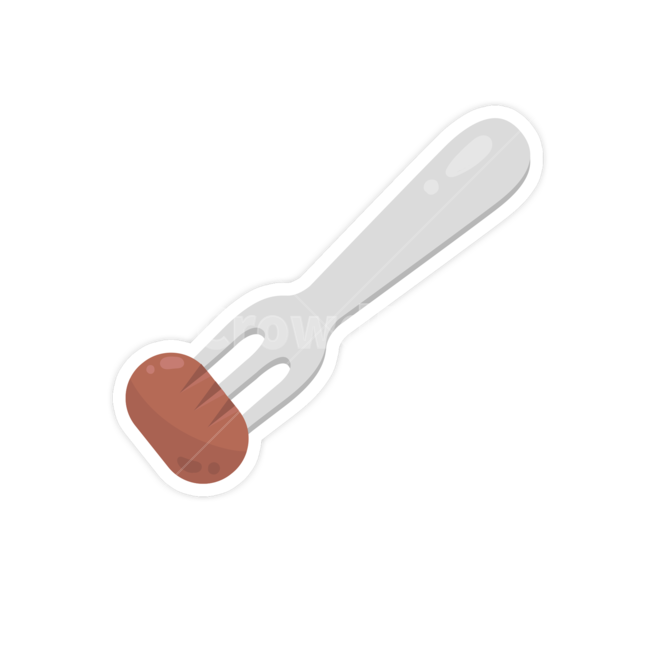 포크,주방,주방용품,요리,식탁,햄,간식,그래픽,일러스트레이션,graphic,illustration