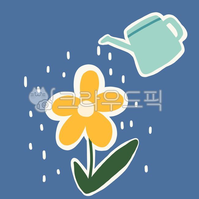 rain,companion plant,Art,art,floraldesign,flower painting,arbor day,flower design,graphics,Growing plants,flower,spring,pot,watering,plant illustration,flower illustration,plant,design,watering can