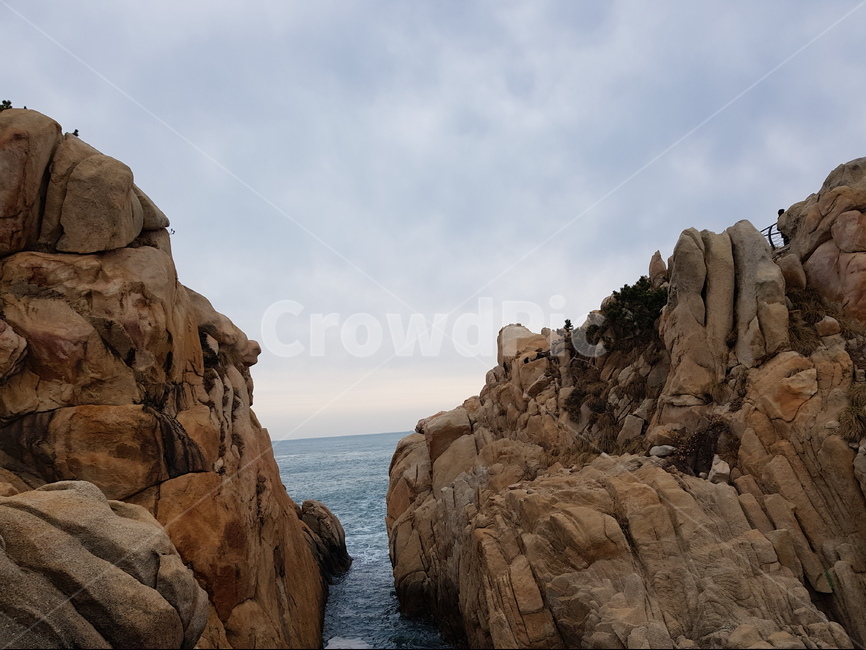 대왕암,바다,바위,쌍바위,갈색바위,자연,풍경,nature,landscape,promontory,곶,outdoors,옥외,cliff,낭떠러지