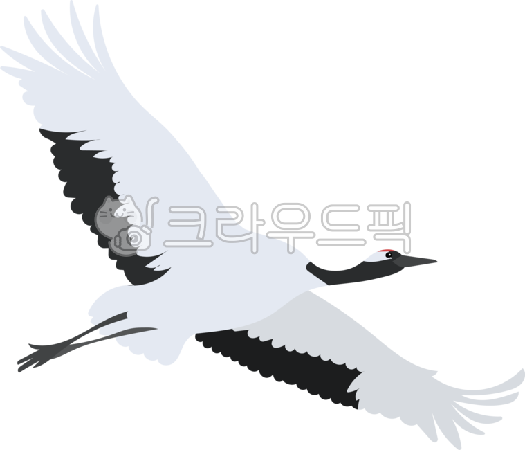 두루미, 두루미일러스트, 두루미그림, 학, 학그림, 사진,이미지,일러스트,캘리그라피 - 낭만원이작가