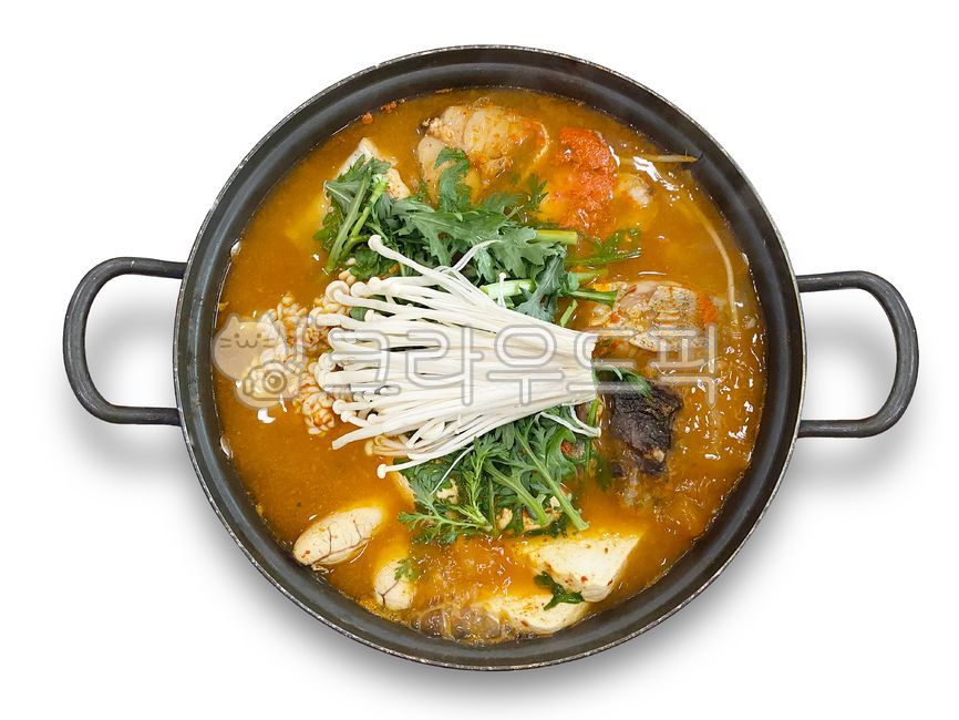 white background,Enoki Mushroom,green onion,greenonion,Fish stew,bang,Dongtae egg soup,spoon,intestinesoup,Soup dish,Altang,sidedishes,enokimushroom,dongtaestew,sagebrush,whitebackground,background,dongtaetang,koreancuisine,tofu,altang,soup,water parsley,