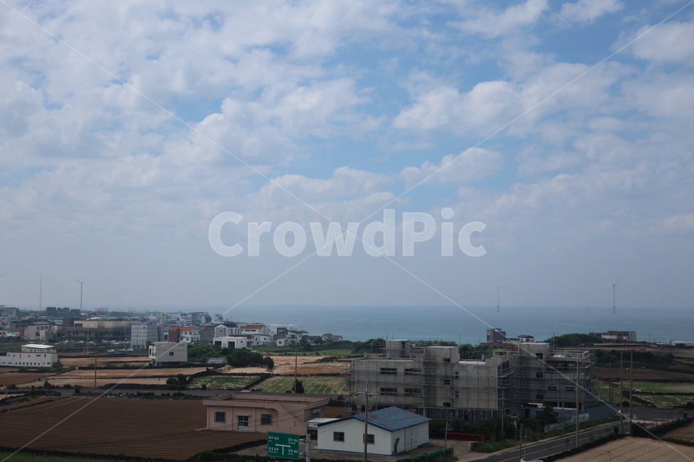 자연,수평선,구름,화창,경치,풍경,집,바다,제주,제주도,jeju,자연,풍경,nature,landscape,outdoors,옥외,weather,날씨,cumulus,적운,sky,하늘,cloud
