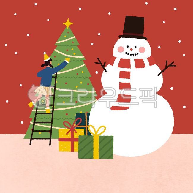 크리스마스,크리스마스트리,트리,눈사람,눈,snow,겨울,snowman,nature,자연,목도리,산타모자,선물,선물상자,모자,귀여운,성탄절,12월25일,12월,장식,여자아이,여자,니트,치마,스커트,카드,엽서,일러스트,psd,빨간색,빨강,레드,red,사다리,winter,christmas,크리스마스배경,크리스마스소스