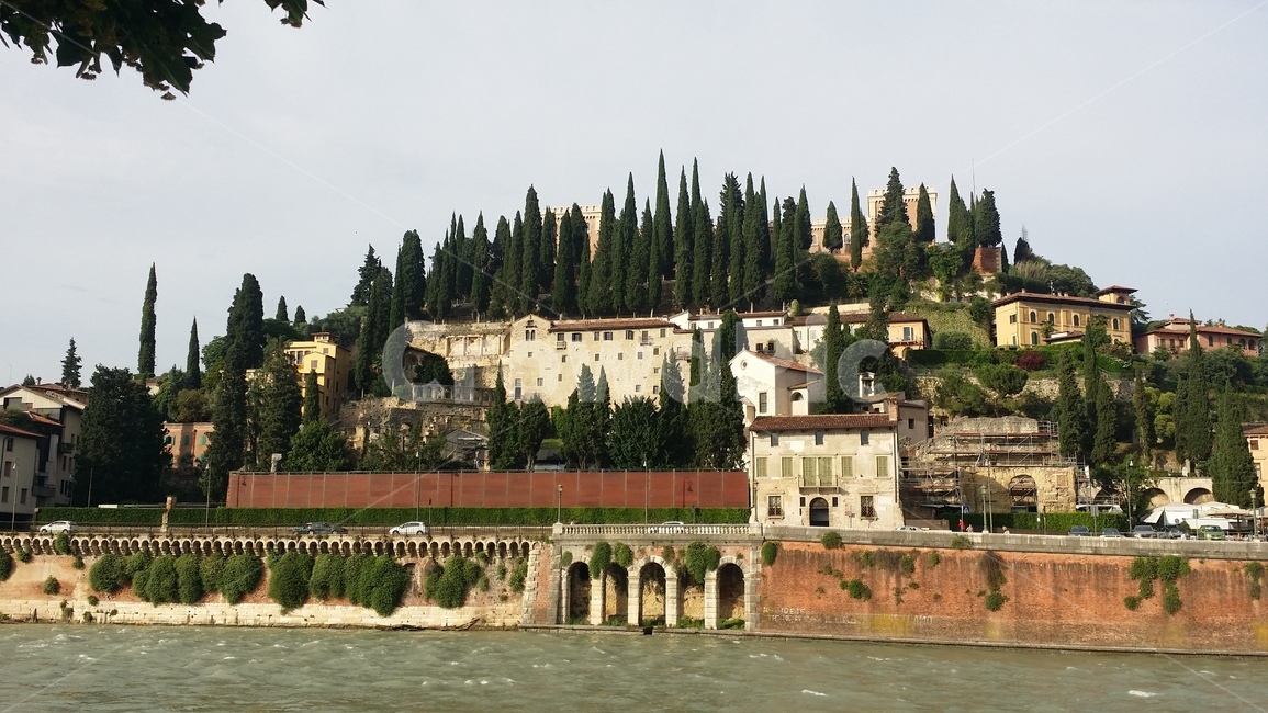 베로나,산피에트로,언덕,verona,이탈리아,san,pietro,italy,hill,아디제강,adige,river