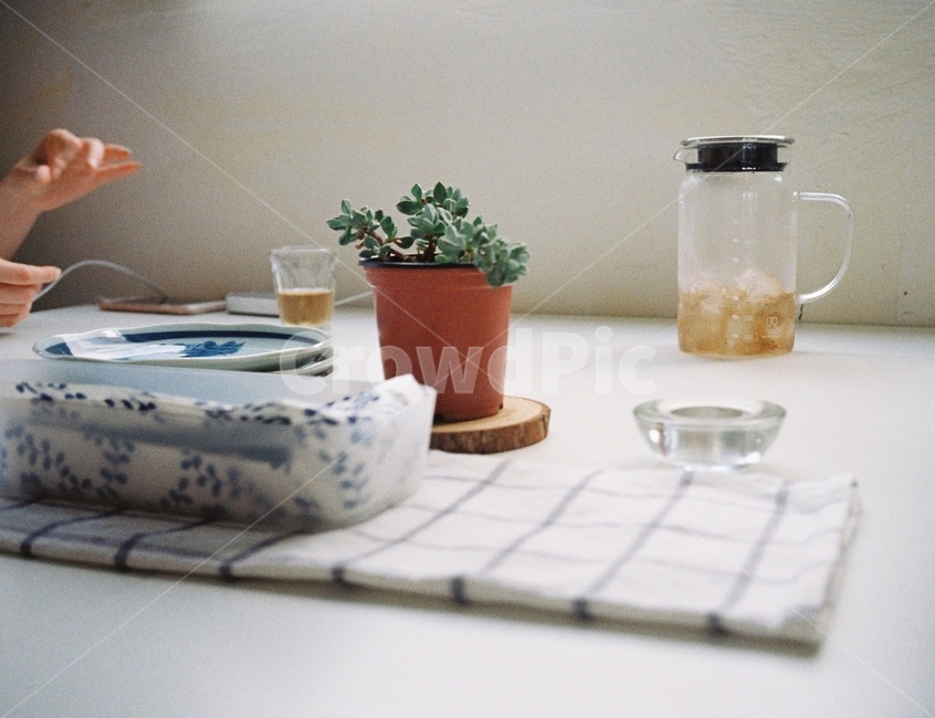 실내,인테리어,식탁,물병,테이블,식사시간,기다림,interiordesign,table,dining,waiting,filmphotography,식물,자연,plants,nature,감성,sensible,feeling