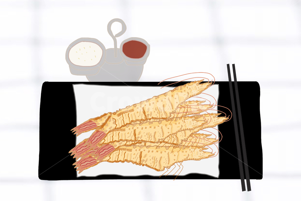 새우,새우튀김,분식,간식,음식일러스트,음식,식재료,요리,food,cook,meal,dishes,food reserves,그래픽,일러스트레이션,graphic,illustration