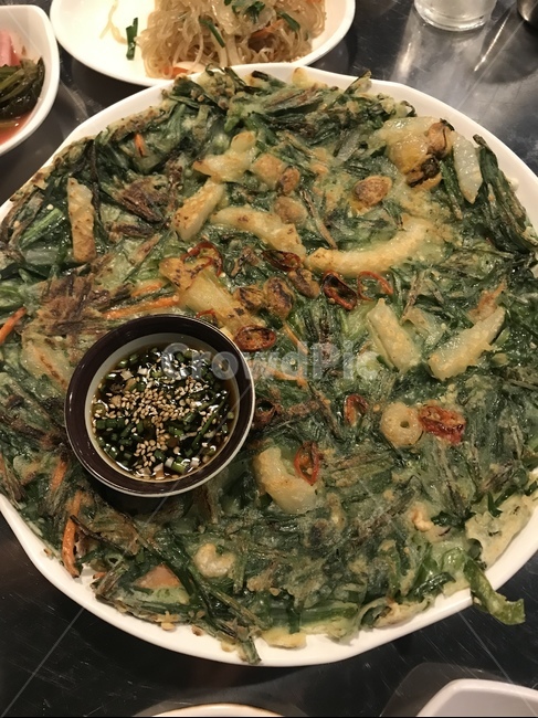 파전,술안주,맛있는안주,오징어파전,먹방