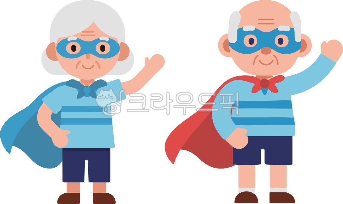 할아버지,할머니,캐릭터,할아버지할머니,슈퍼맨,할머니캐릭터,할아버지캐릭터,노인의날,슈퍼우먼,히어로,슈퍼맨캐릭터,슈퍼맨할아버지,슈퍼맨할머니,시니어,eps,벡터,벡터일러스트,일러스트,인사하는,인사하는할머니,인사하는할아버지,노인의날캐릭터