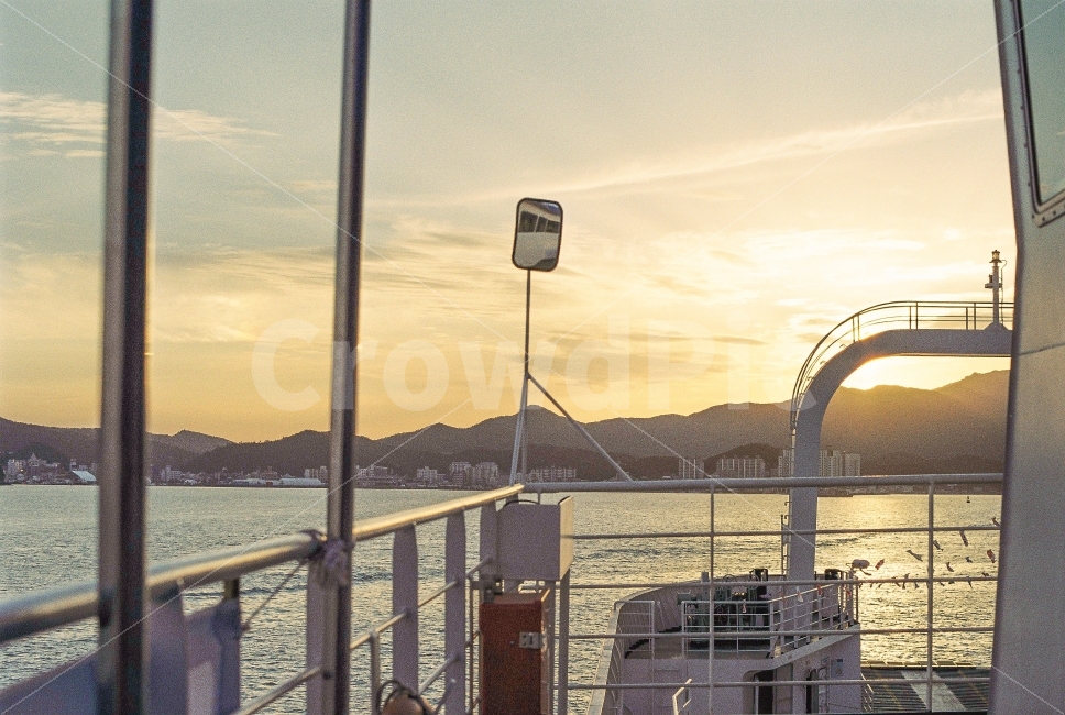 바다,노을,필름사진,완도,감성사진,풍경,도시,풍경,city,landscape,교통,교통수단,traffic,transportation,railing,난간,handrail,banister