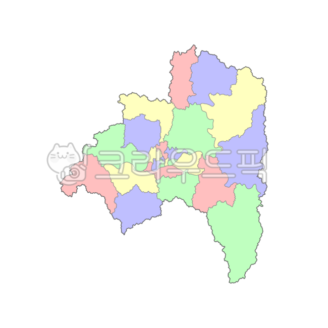 경상북도,경상도,경북,영남,안동시,안동,대한민국,우리나라,한국,행정구역,도,시,군,읍,면,동,지도,행정구역지도,4색지도,파란색,노란색,빨간색,초록색,map