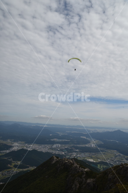 패러글라이딩,레저활동,신불산,활공,gliding,모험