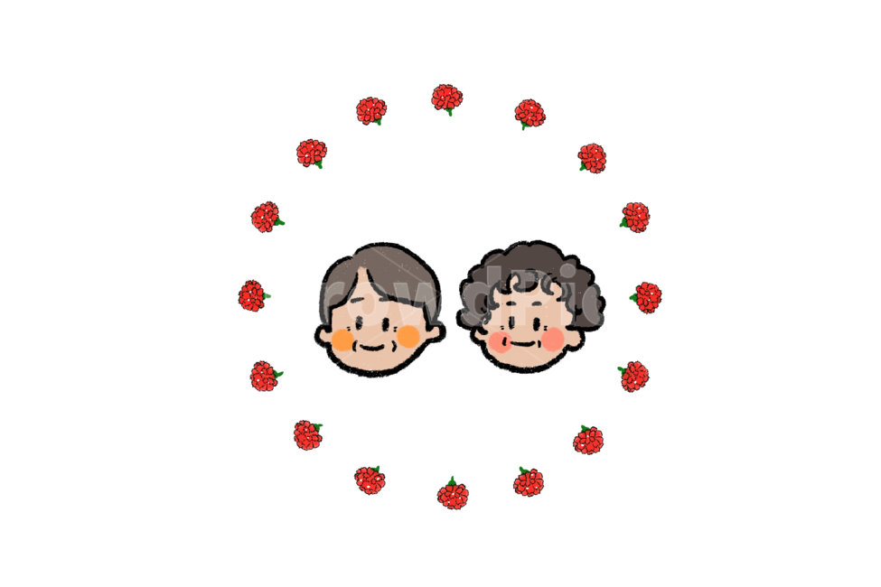 카네이션,부모님,어버이날,스티커,스템프,일러스트,누끼,손그림,누끼,remove background
