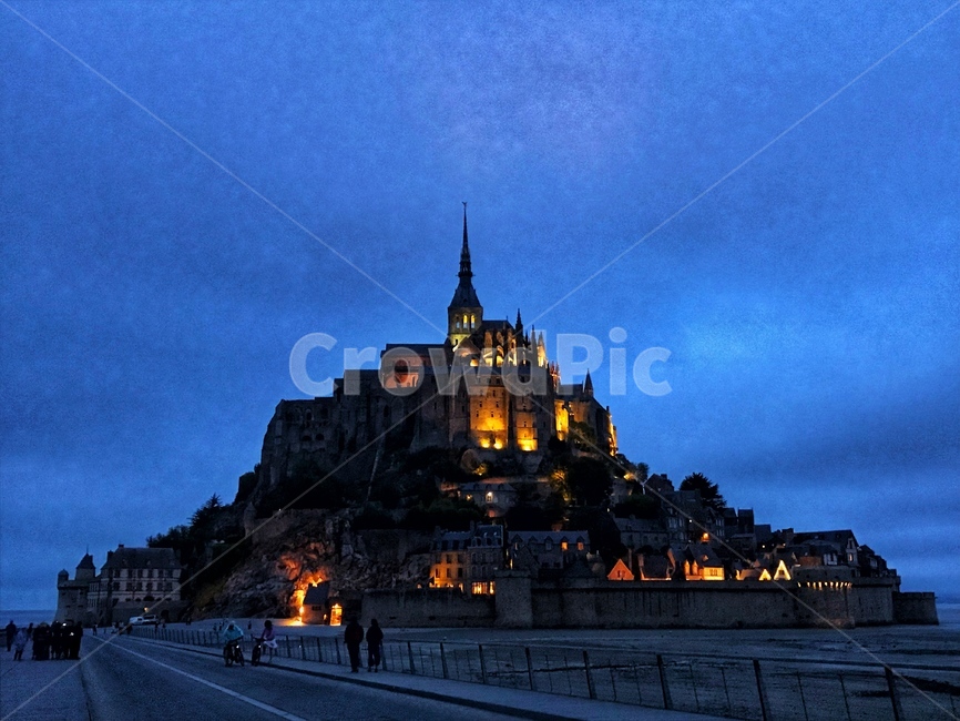프랑스,파리,몽생미셸,야경,수도원,france,paris,montsaintmichel,nightscene,religioushouse