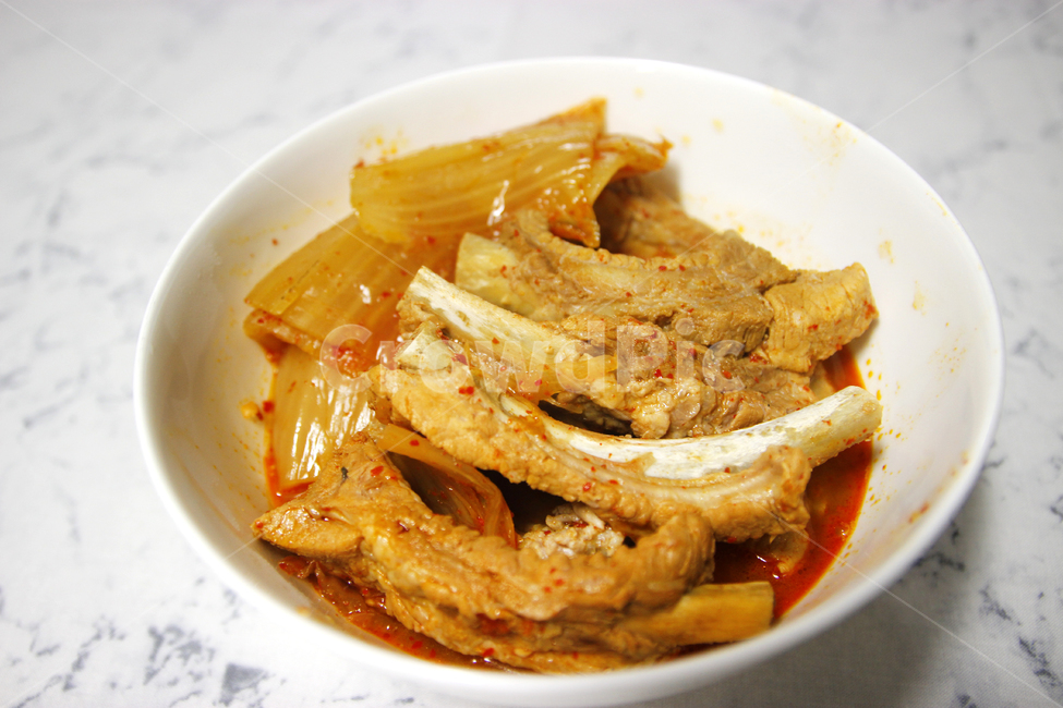 등갈비,등갈비요리,한국요리,한국음식,묵은지,묵은지등갈비찜,등갈비찜,koreanfood