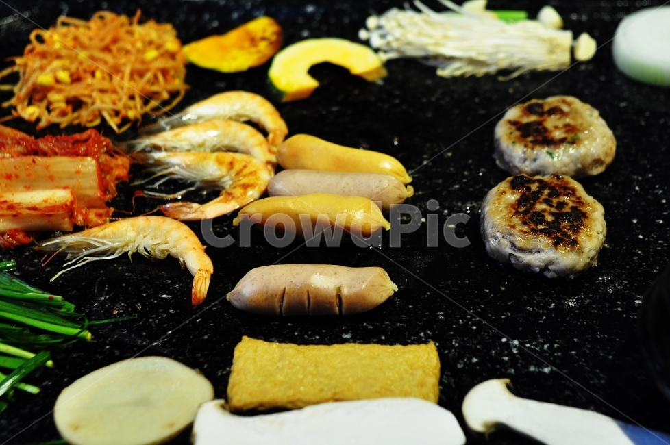 음식,철판요리,요리,버섯,새우,음식,식재료,요리,food,cook,meal,dishes,food reserves
