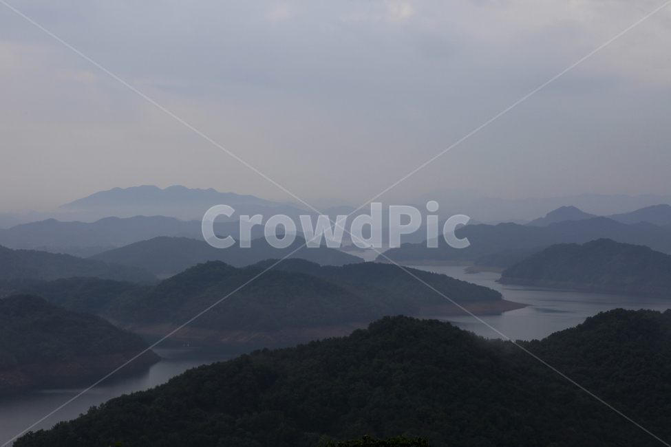 대청호수,산,호수,안개,풍경,여름,자연,풍경,nature,landscape,한국자연풍경,한국자연경관,korea nature landscape,mountain,mountain range,산맥,outdoors,옥외,slope,경사